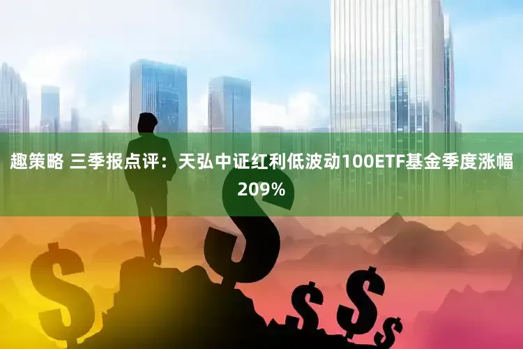 趣策略 三季报点评：天弘中证红利低波动100ETF基金季度涨幅209%